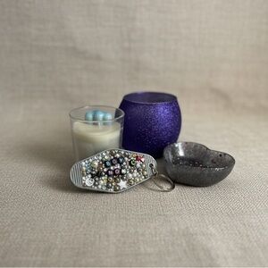 Boy Mom Gift Bundle | Self Care Set | Keychain Candle Resin Dish | Gift for Mom